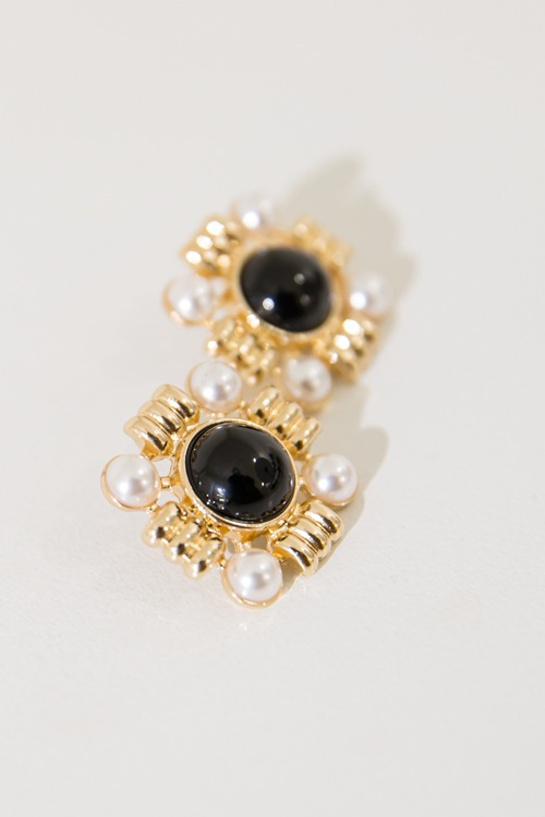 Stone & Pearl Earring, Black - 01-11.jpg