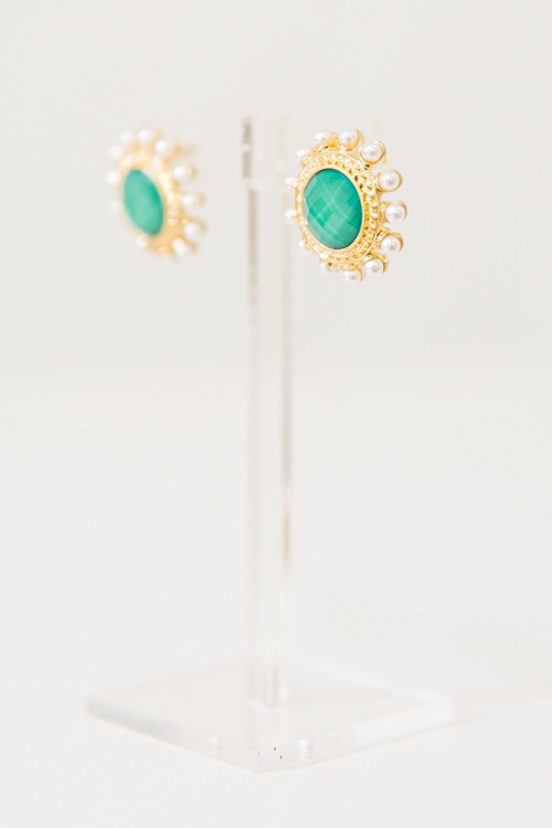 Golden Drop Earring, Green - 01-3.jpg