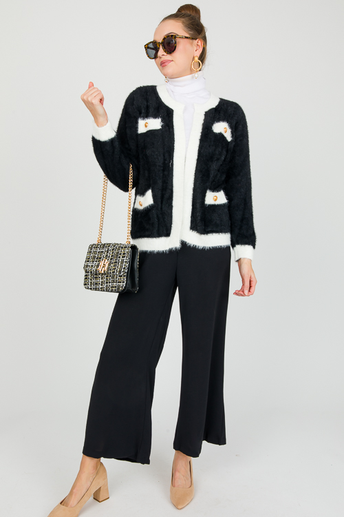 Kylie Pull-On Pants, Black