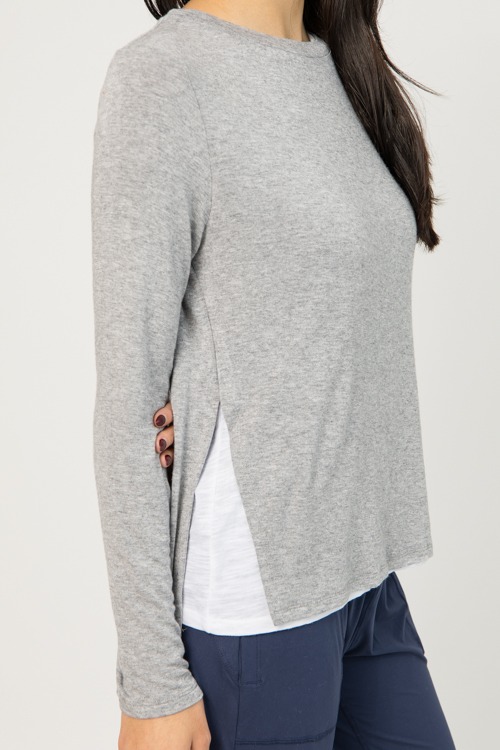 Double Layers Top, Grey/White - 0102-265.jpg