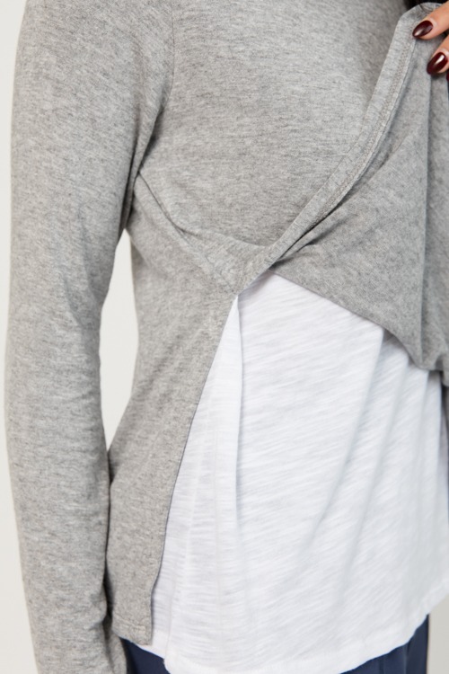 Double Layers Top, Grey/White - 0102-267.jpg