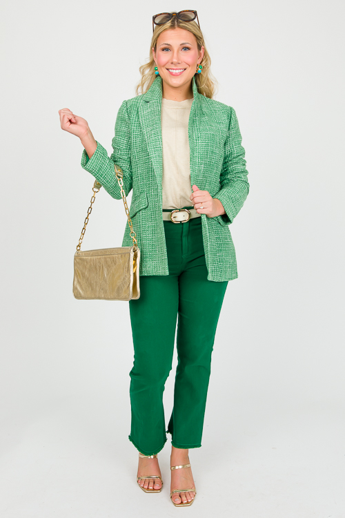 Olive tweed clearance blazer