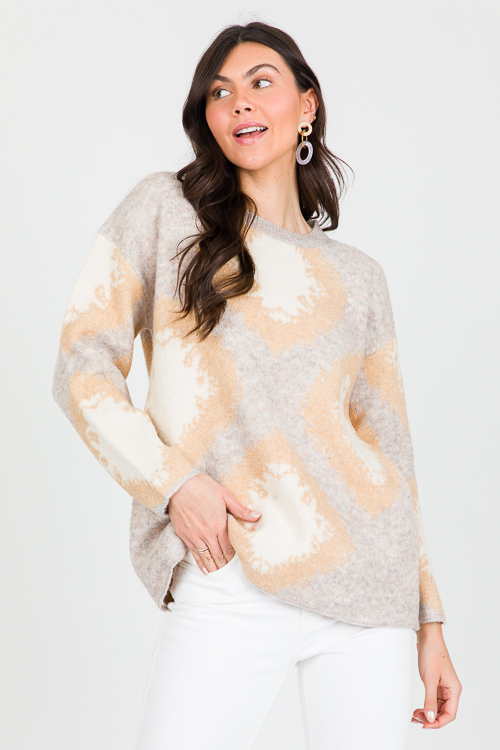 Triple Circle Link Drop Earring