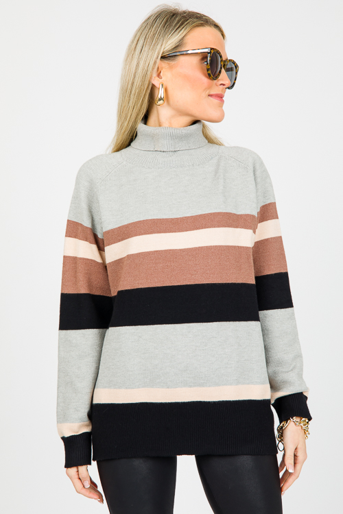 Nancy Neutral Stripe Sweater