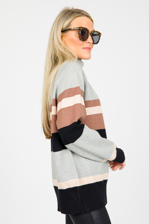 Nancy Neutral Stripe Sweater