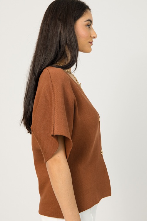 Jess Button Cardi, Brown - 0105-111.jpg