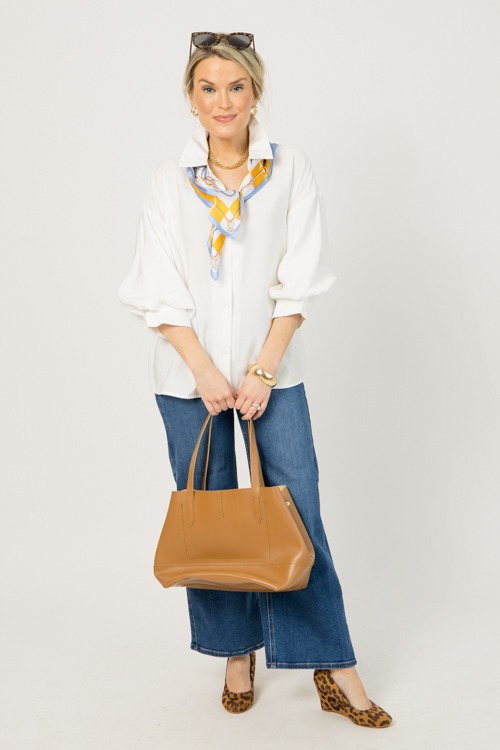 Balloon Sleeve Button Up, White - 0105-115.jpg