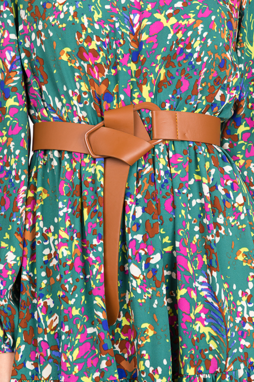 Oval Belt Buckle, Brown