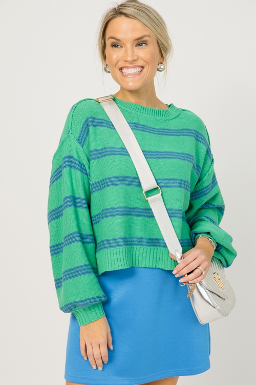 Sadie Striped Sweater, Green - 0105-74.jpg