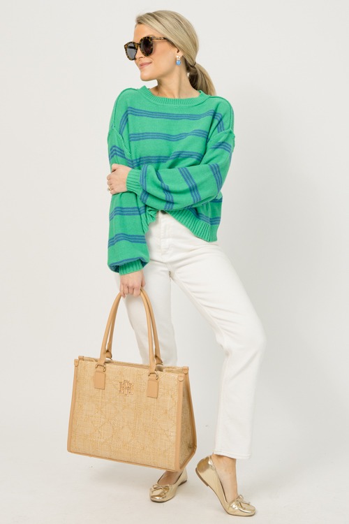Sadie Striped Sweater, Green - 0105-76.jpg
