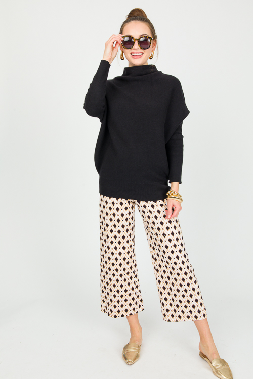 Printed Patch Pocket Pants, Taupe