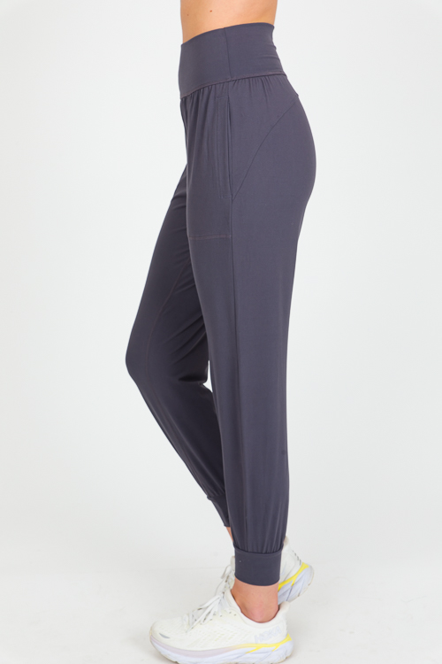 ATHLETA Salutation Jogger in Powervita Women's Size: L Black Yoga Pants