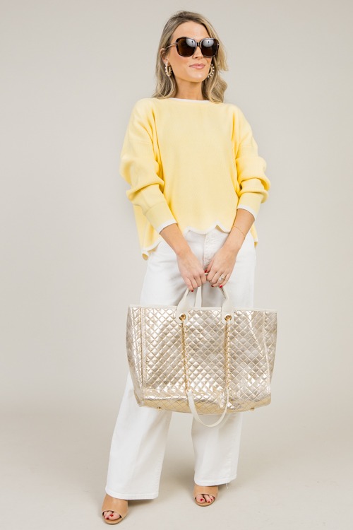 Stripe Trim Sweater, Yellow/Off White - 0106-32p.jpg