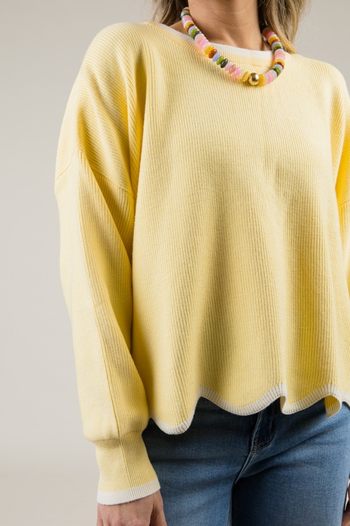 Stripe Trim Sweater, Yellow/Off White - 0106-37.jpg