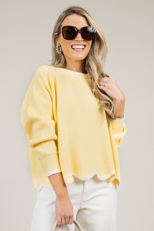 Stripe Trim Sweater, Yellow/Off White - 0106-39.jpg