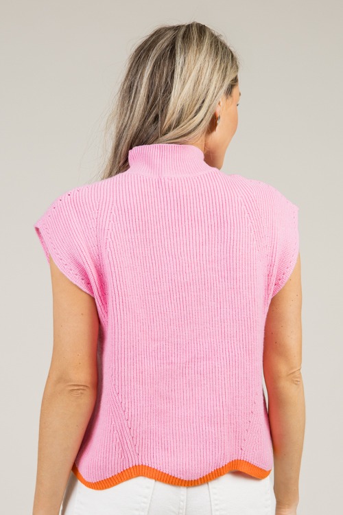 Contrast Wavy Hem Sweater, Bubblegum - 0106-47.jpg