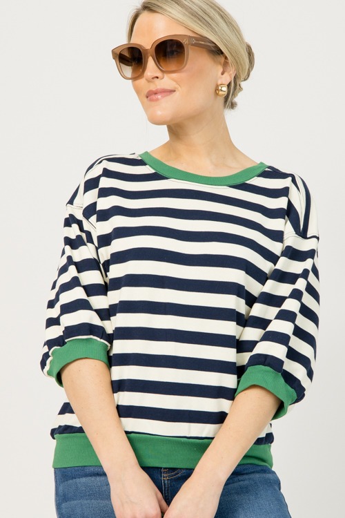 Contrast Band Sweatshirt, Navy - 0106-68.p.jpg