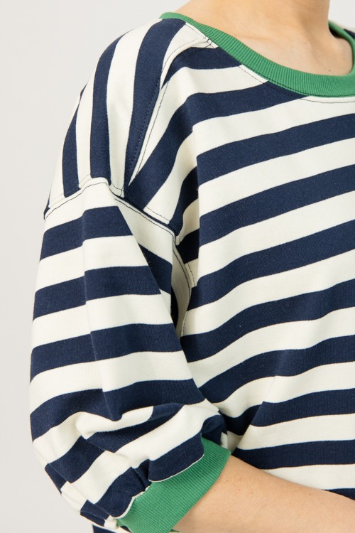 Contrast Band Sweatshirt, Navy - 0106-70.jpg