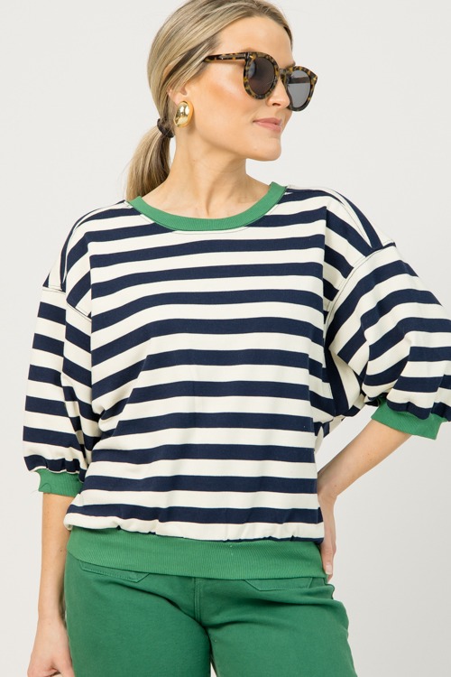 Contrast Band Sweatshirt, Navy - 0106-71.jpg