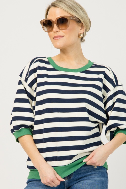 Contrast Band Sweatshirt, Navy - 0106-72.jpg