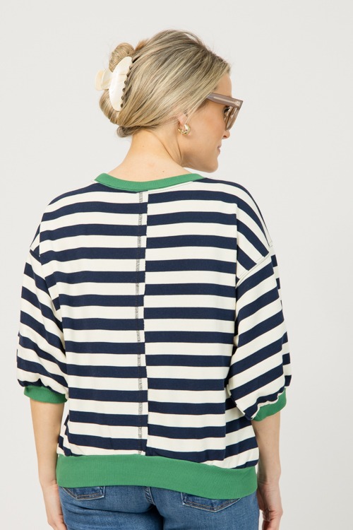 Contrast Band Sweatshirt, Navy - 0106-74.jpg