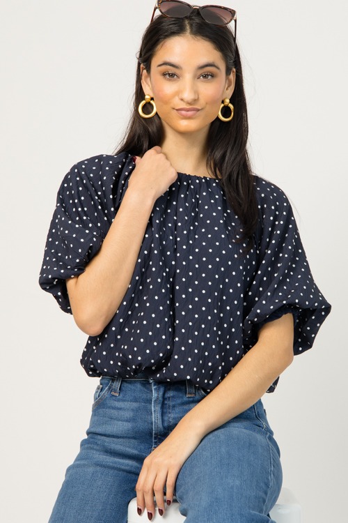 Emmie Polka Dot Blouse, Navy - 0106-94.jpg