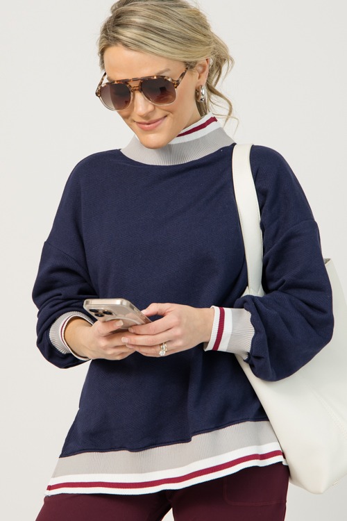 Statement Trim Sweatshirt, Navy - 0107-24.jpg