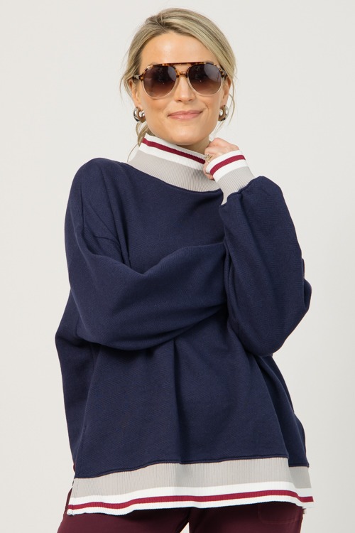 Statement Trim Sweatshirt, Navy - 0107-25.jpg