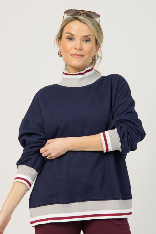 Statement Trim Sweatshirt, Navy - 0107-26.jpg