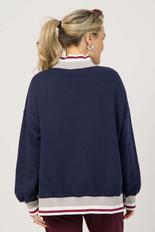 Statement Trim Sweatshirt, Navy - 0107-27.jpg