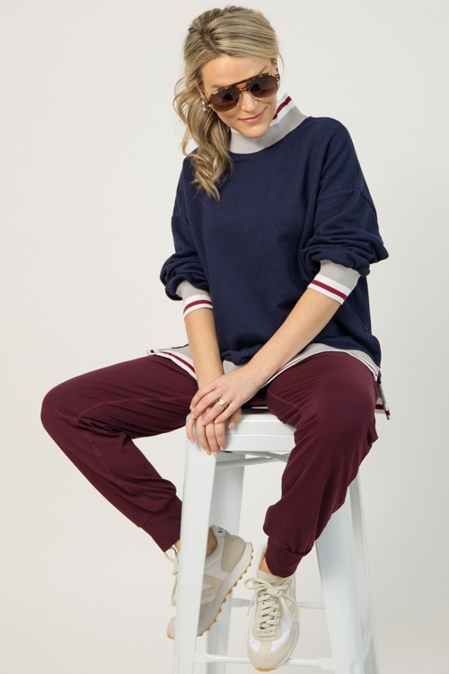 Statement Trim Sweatshirt, Navy - 0107-29.jpg