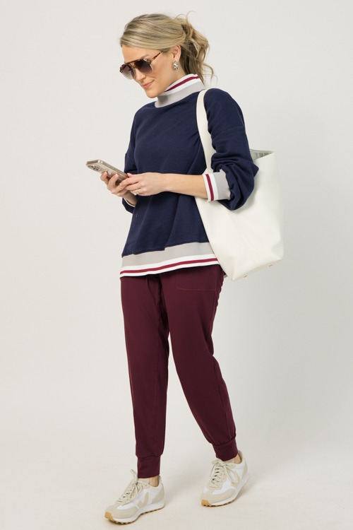Statement Trim Sweatshirt, Navy - 0107-30p.jpg