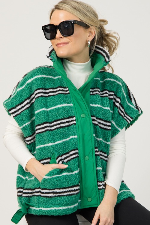 Stripe Sherpa Pullover, Green - 0107-32h.jpg