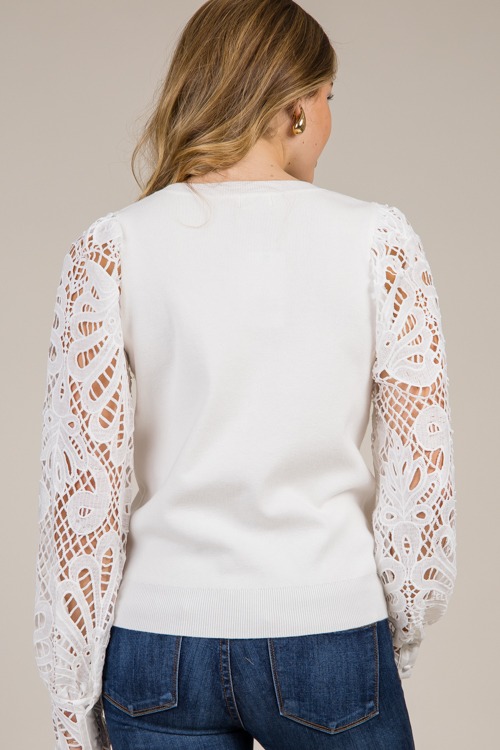 Broderie Sleeve Sweater, Cream - 0107-45.jpg