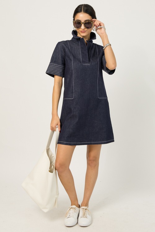 Stitch Detail Denim Dress - 0107-46p.jpg