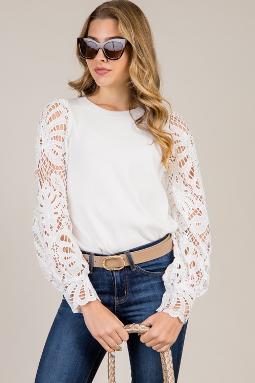 Broderie Sleeve Sweater, Cream - 0107-48.jpg