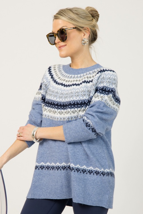McGreggor Fair Isle Sweater, Blue - 0107-55p.jpg