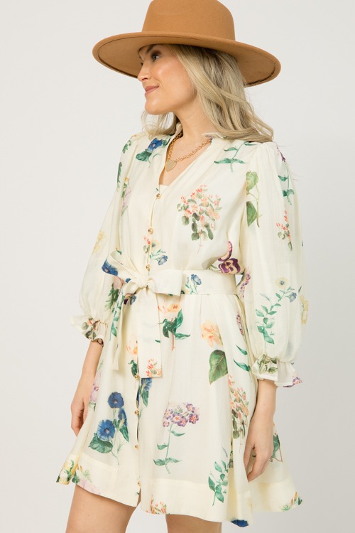 Floral Button Dress, Cream - 0108-102.jpg