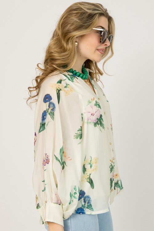 Floral Button Blouse, Cream - 0108-109.jpg