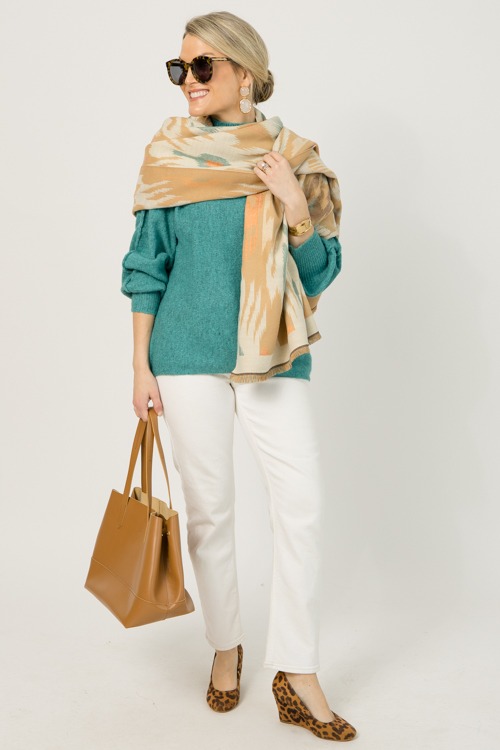 Ikat Scarf Wrap, Khaki - 0108-28.jpg
