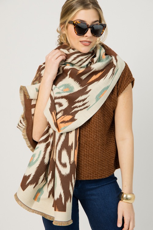 Tina Tweed Button Top, Brown - 0108-45.jpg