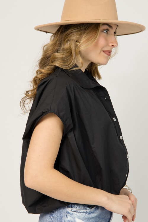 Bubble Hem Button Up, Black - 0108-58.jpg