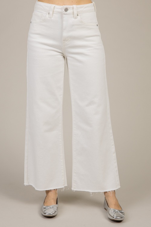 Vivi Wide Leg Jeans, White