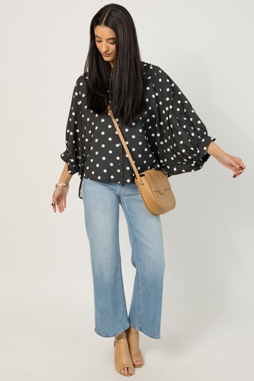 Oversized Polka Dot Top, Black - 0108-91h.jpg