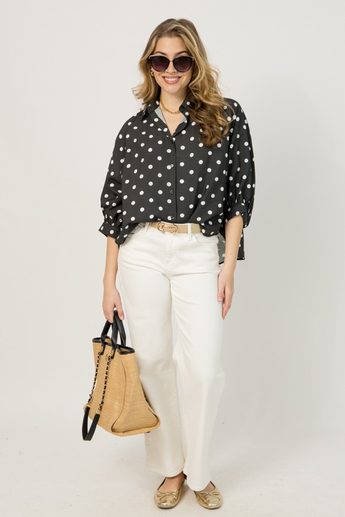 Oversized Polka Dot Top, Black - 0108-93.jpg
