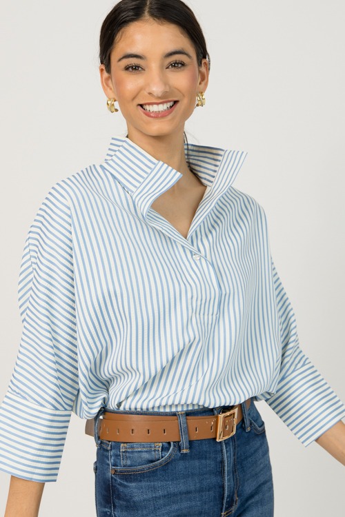 Poppy Stripe Top, Blue - 0109-105h.jpg