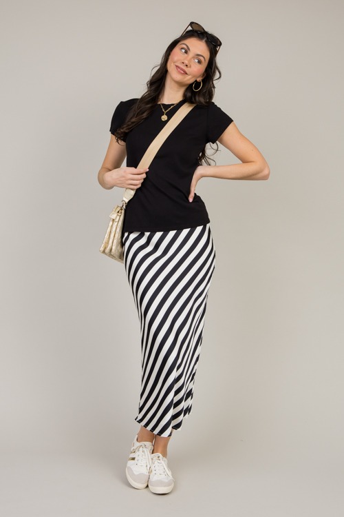 Satin Stripe Maxi Skirt, Black White - 0109-19.jpg