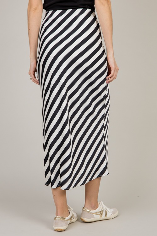 Satin Stripe Maxi Skirt, Black White - 0109-21.jpg