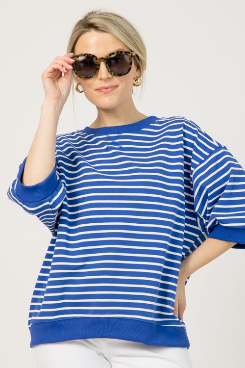 Amanda Stripe Shirt, Royal - 0109-27.jpg