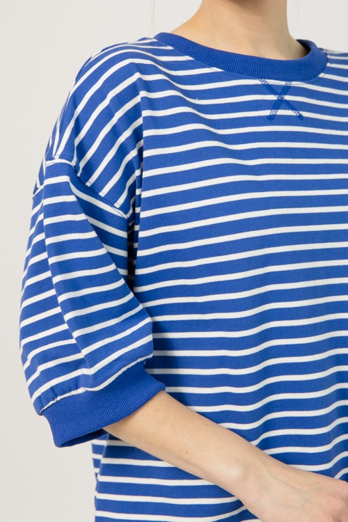 Amanda Stripe Shirt, Royal - 0109-30.jpg